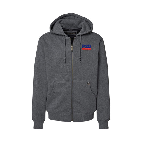 P2D - DRI DUCK - Crossfire Heavyweight Power Fleece Hooded Jacket with Thermal Lining
