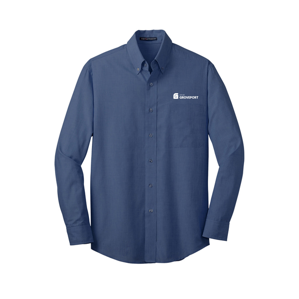 City of Groveport - Port Authority® Tall Crosshatch Easy Care Shirt