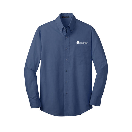 City of Groveport - Port Authority® Tall Crosshatch Easy Care Shirt
