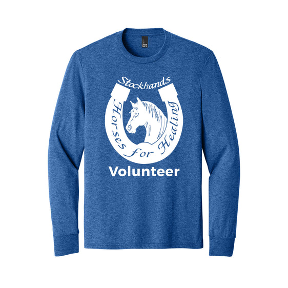 Stockhands Horses for Healing - Volunteer Shirt - District® Perfect Tri® Long Sleeve Tee