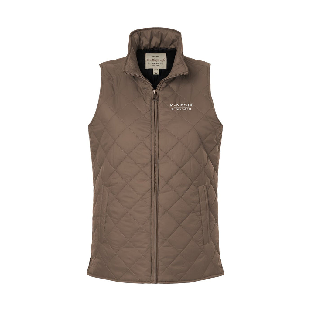 Monrovia 100 Years - Women's Vintage Diamond Quilted Vest