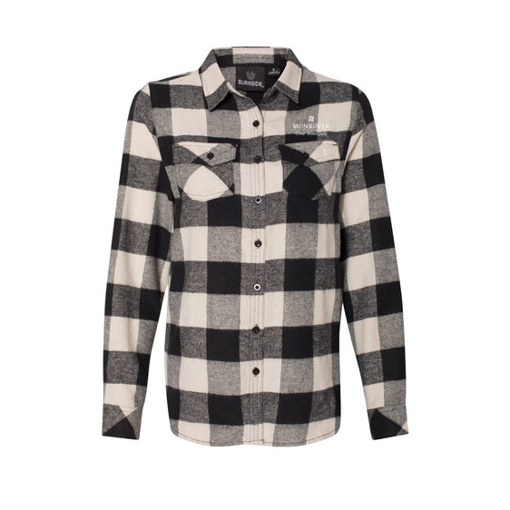 Monrovia - Burnside - Women's Yarn-Dyed Long Sleeve Flannel Shirt