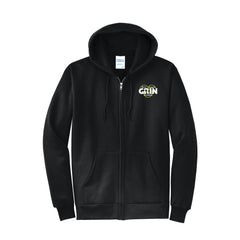 GRIN - Port & Company® Core Fleece Full-Zip Hooded Sweatshirt