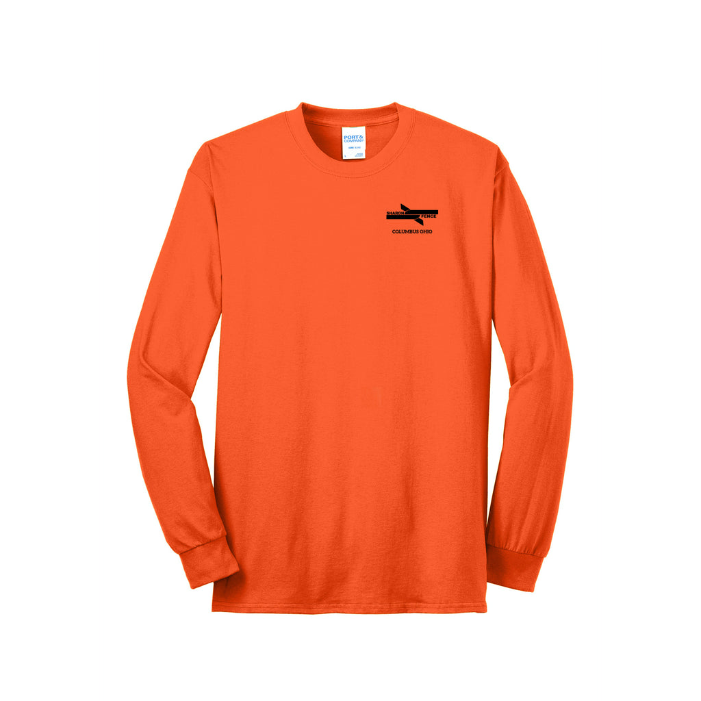 Sharon Fence - Port & Company® Long Sleeve Core Blend Tee - LEFT CHEST & FULL BACK