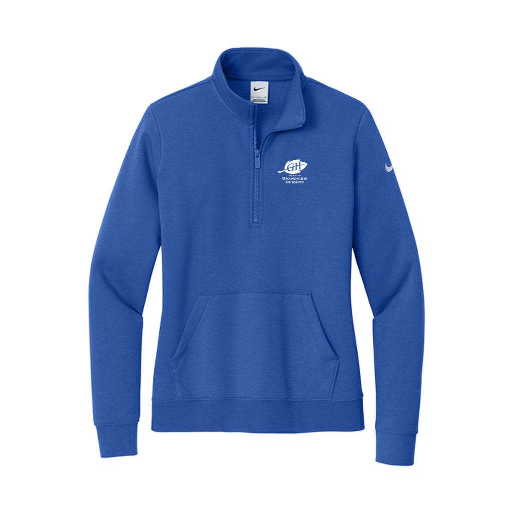 City of Grandview Heights - Nike Women's Club Fleece Sleeve Swoosh 1/2-Zip