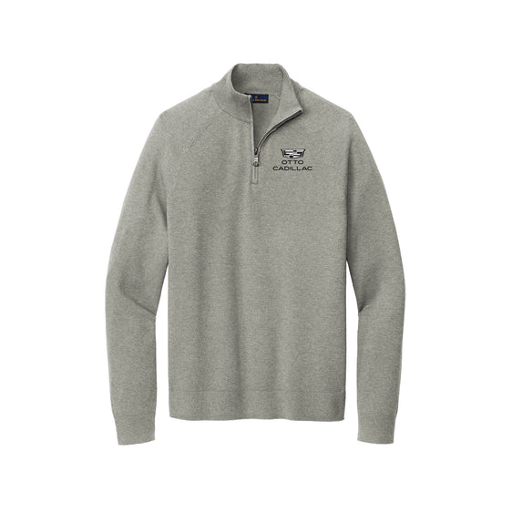 Otto Cadillac - Brooks Brothers® Cotton Stretch 1/4-Zip Sweater