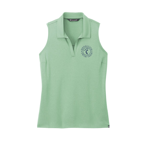 Medallion Swim Team - TravisMathew Women's Coto Performance Sleeveless Polo