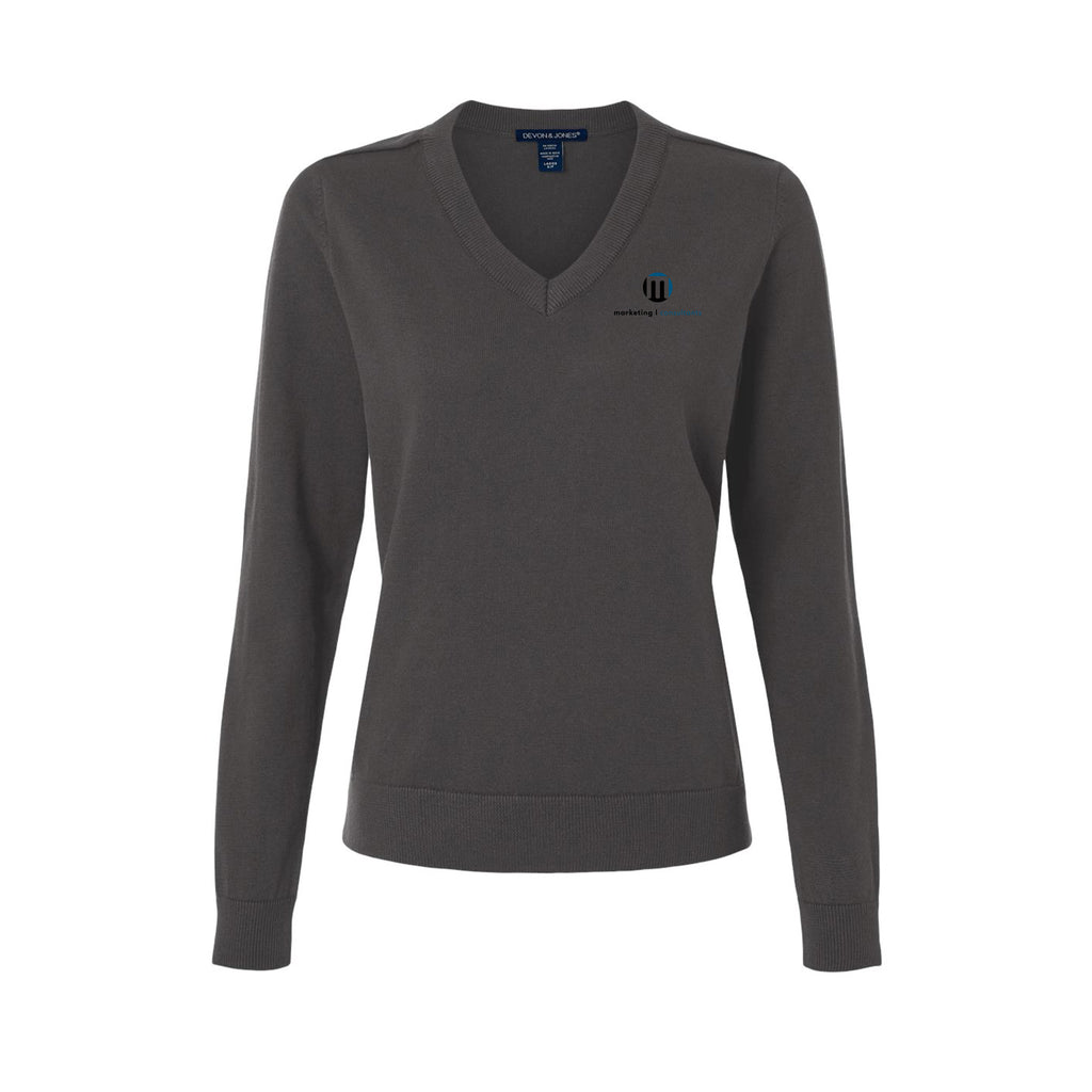 M Marketing Consultants - Women's New Classics V-Neck Sweater