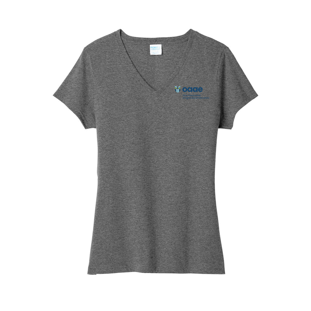 Ohio OAAE - Port & Co® Women's Tri-Blend V-Neck Tee