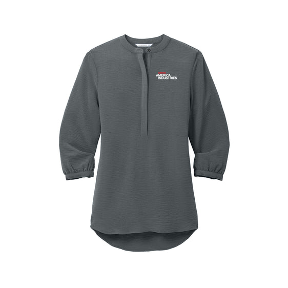 SIMONA America Industries - Port Authority® Women's 3/4-Sleeve Textured Crepe Tunic