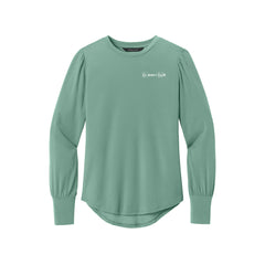 Green Cell - Mercer+Mettle® Women’s Stretch Jersey Long Sleeve Blouson Top