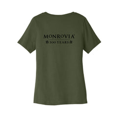 Monrovia 100 Years - BELLA+CANVAS® Women’s Relaxed Jersey Short Sleeve V-Neck Tee