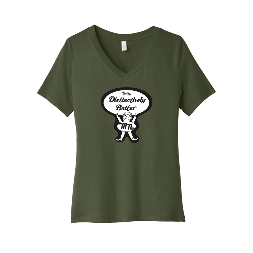 Monrovia 100 Years - BELLA+CANVAS® Women’s Relaxed Jersey Short Sleeve V-Neck Tee