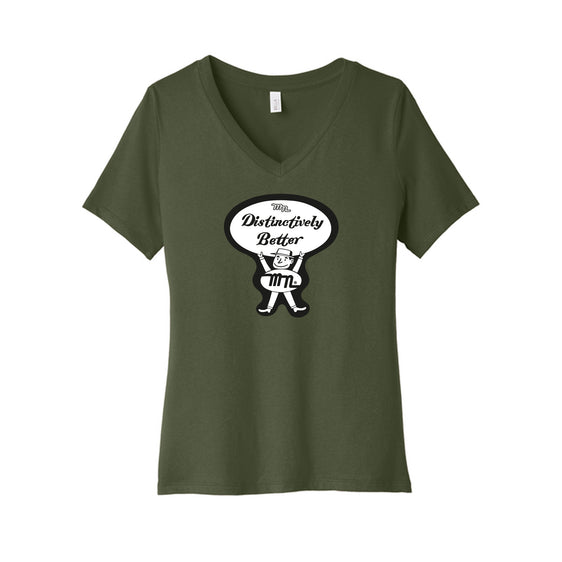 Monrovia 100 Years - BELLA+CANVAS® Women’s Relaxed Jersey Short Sleeve V-Neck Tee