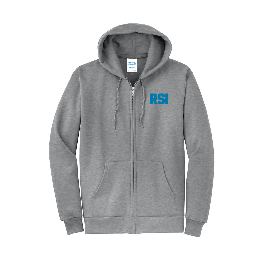 Renier Construction - Port & Company® Core Fleece Full-Zip Hooded Sweatshirt