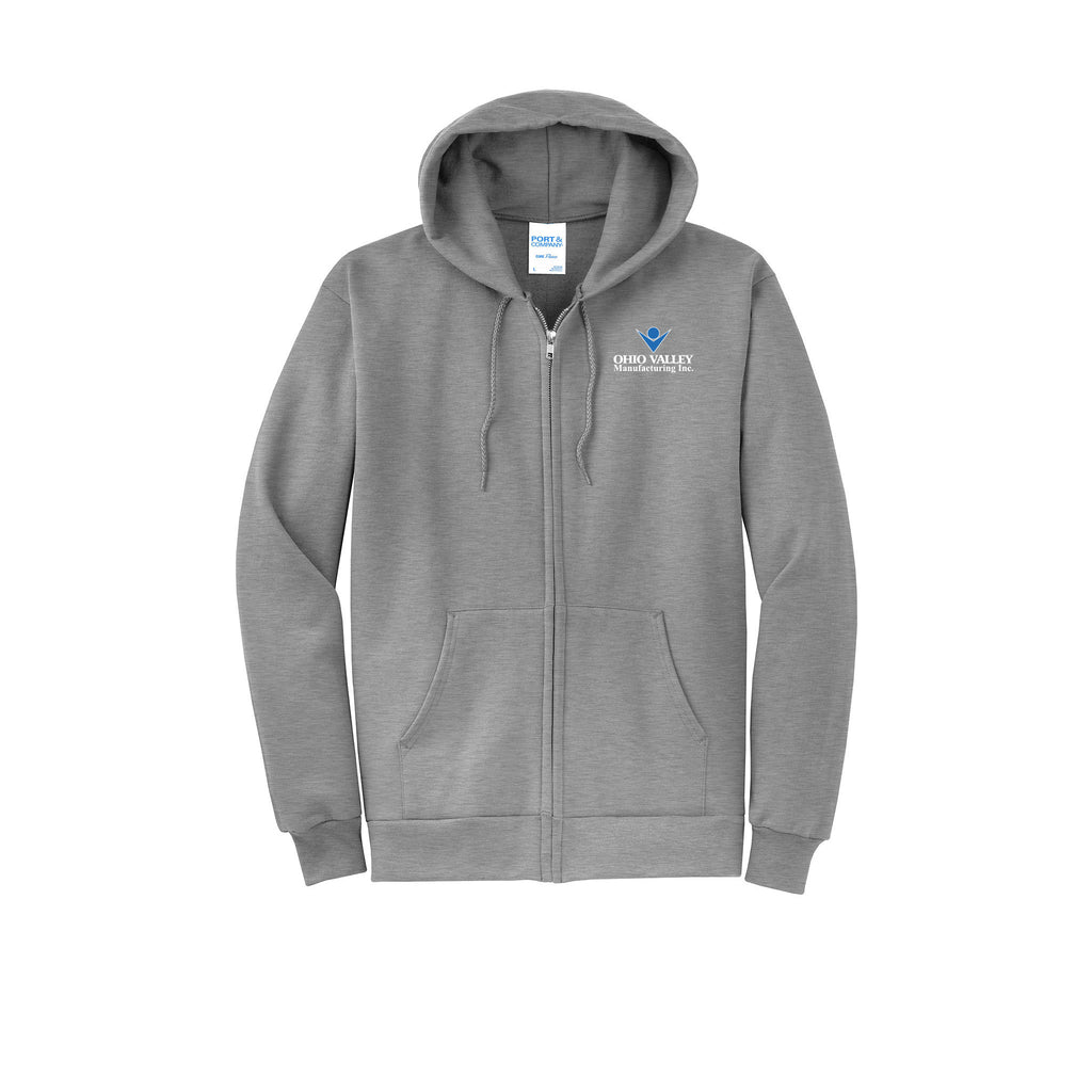 Ohio Valley Manufacturing - Port & Company® Core Fleece Full-Zip Hooded Sweatshirt