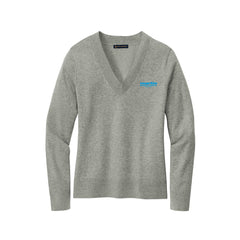 Martin Painting - Brooks Brothers® Women’s Cotton Stretch V-Neck Sweater