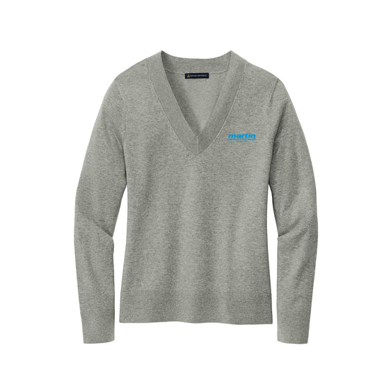 Martin Painting - Brooks Brothers® Women’s Cotton Stretch V-Neck Sweater