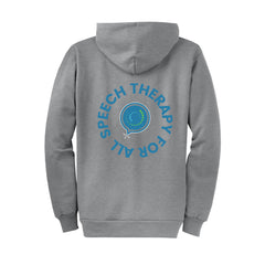 Speech Therapy For All - Port & Company® Core Fleece Full-Zip Hooded Sweatshirt With Backs
