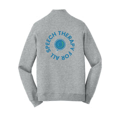 Speech Therapy For All - Port & Company® Fan Favorite™ Fleece 1/4-Zip Pullover Sweatshirt With Backs