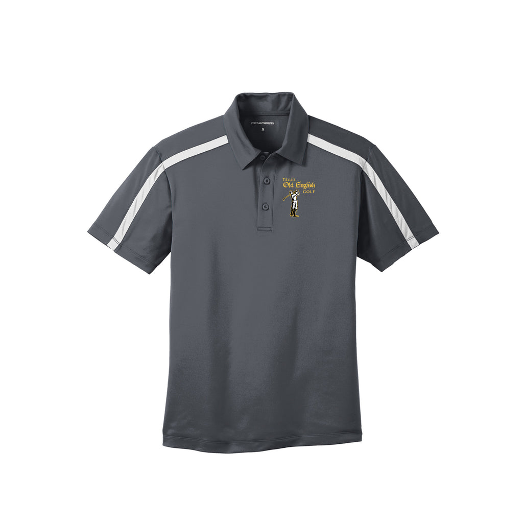 Team Old English Golf - Port Authority® Silk Touch™ Performance Colorblock Stripe Polo