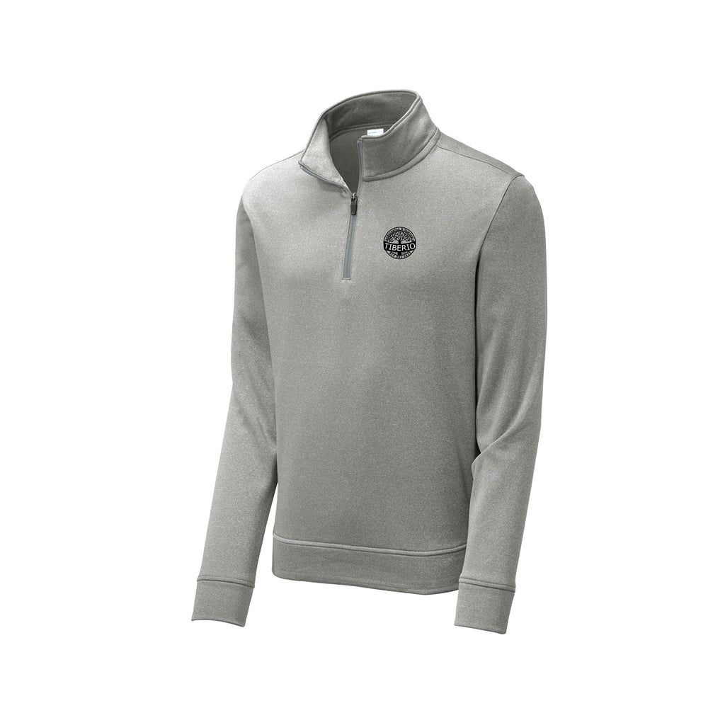 Tiberio Landscaping - Sport-Tek ® PosiCharge ® Sport-Wick ® Heather Fleece 1/4-Zip Pullover