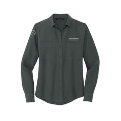 Germain Nissan Columbus - Mercer+Mettle® Women's Stretch Crepe Long Sleeve Camp Blouse