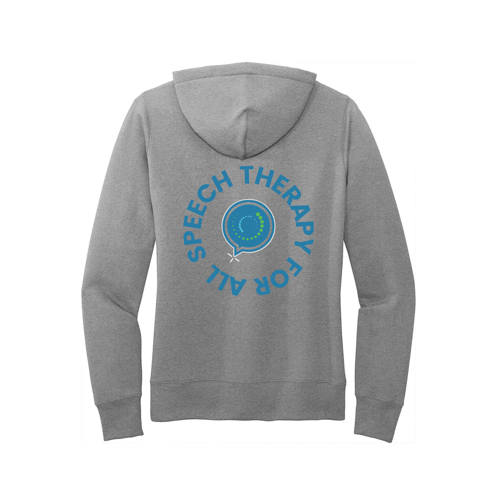 Speech Therapy For All - Port & Company® Women's Core Fleece Pullover Hooded Sweatshirt With Backs