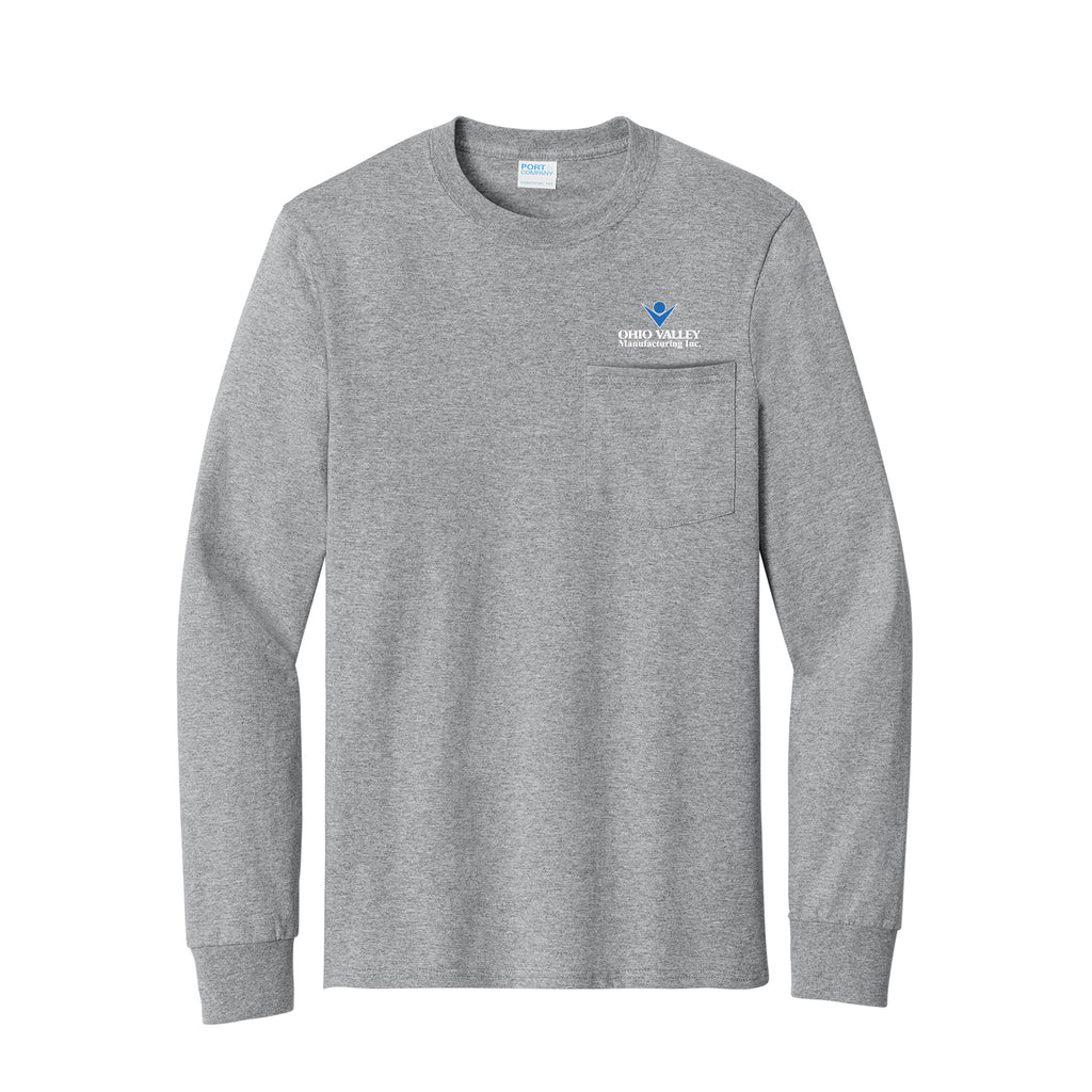 Ohio valley Manufacturing - Port & Company® Long Sleeve Essential Pocket Tee