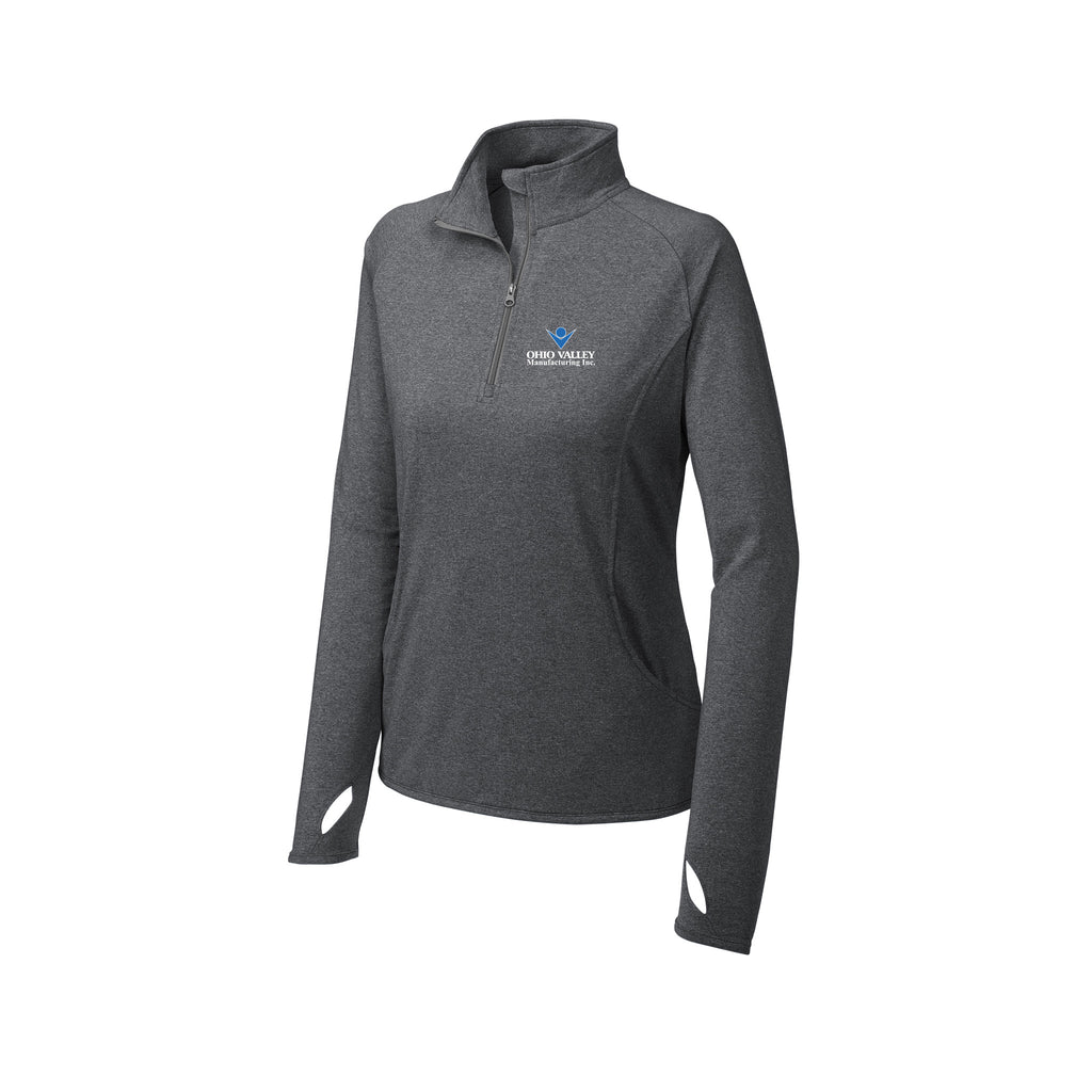Ohio Valley Manufacturing - Sport-Tek® Ladies Sport-Wick® Stretch 1/4-Zip Pullover