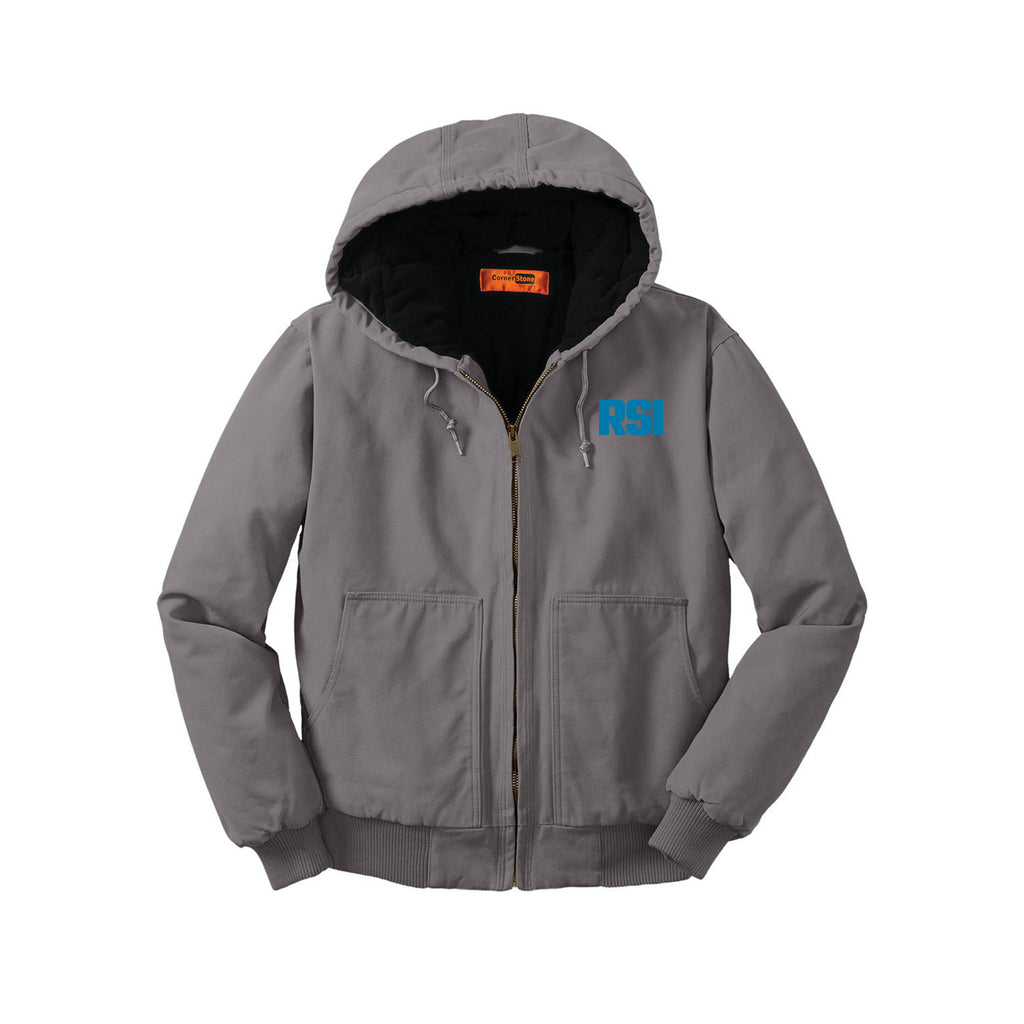 Renier Construction - CornerStone® Washed Duck Cloth Insulated Hooded Work Jacket