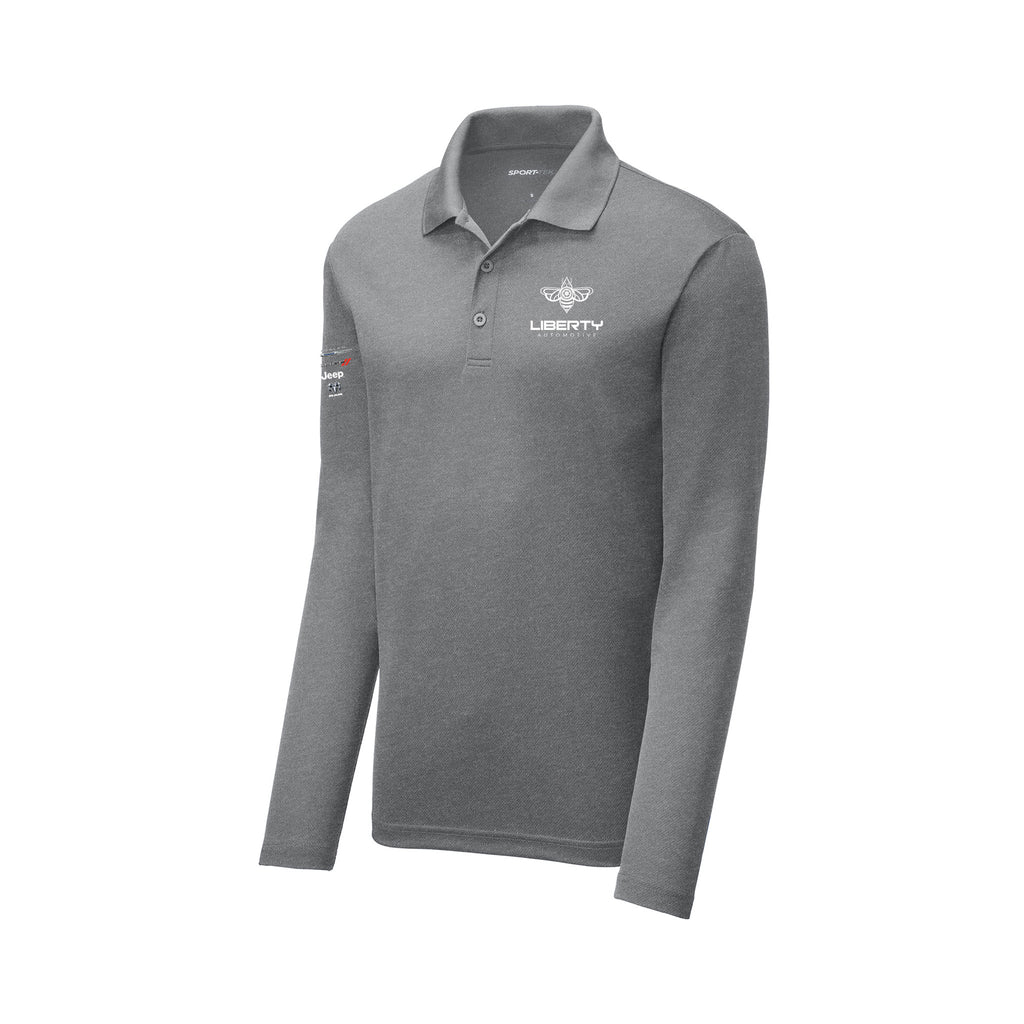 Liberty Automotive - Sport-Tek ® PosiCharge ® RacerMesh ® Long Sleeve Polo