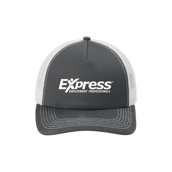 Express - Port Authority® Low-Profile Snapback 5-Panel Trucker Cap