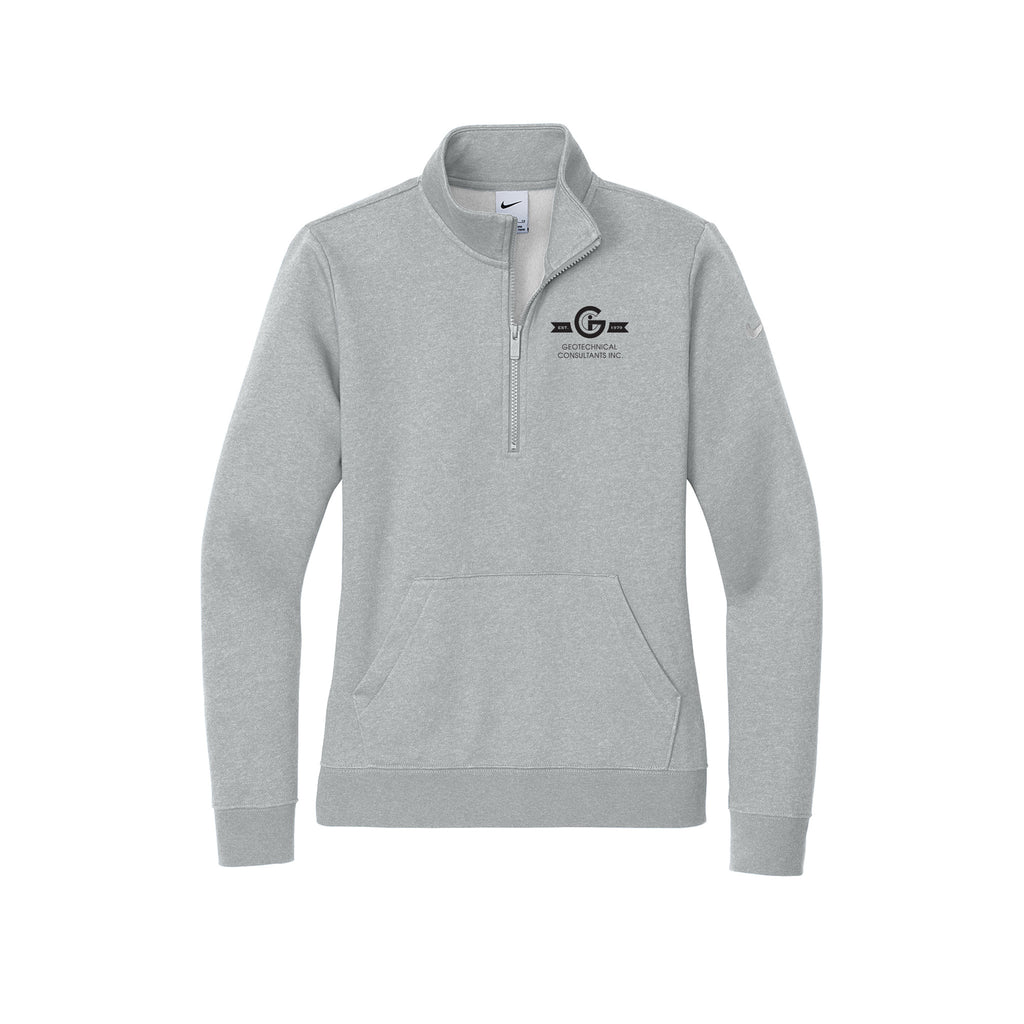 GCI - Nike Ladies Club Fleece Sleeve Swoosh 1/2-Zip