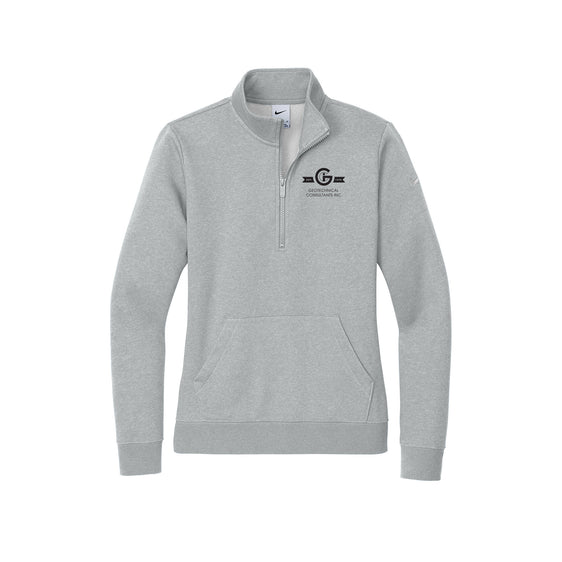 GCI - Nike Ladies Club Fleece Sleeve Swoosh 1/2-Zip