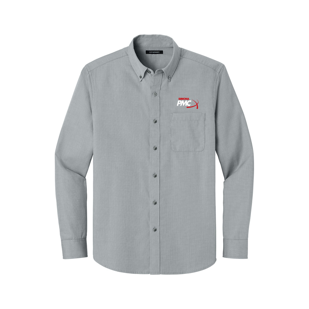 Simona PMC - Port Authority® Long Sleeve Nailhead Easy Care Shirt