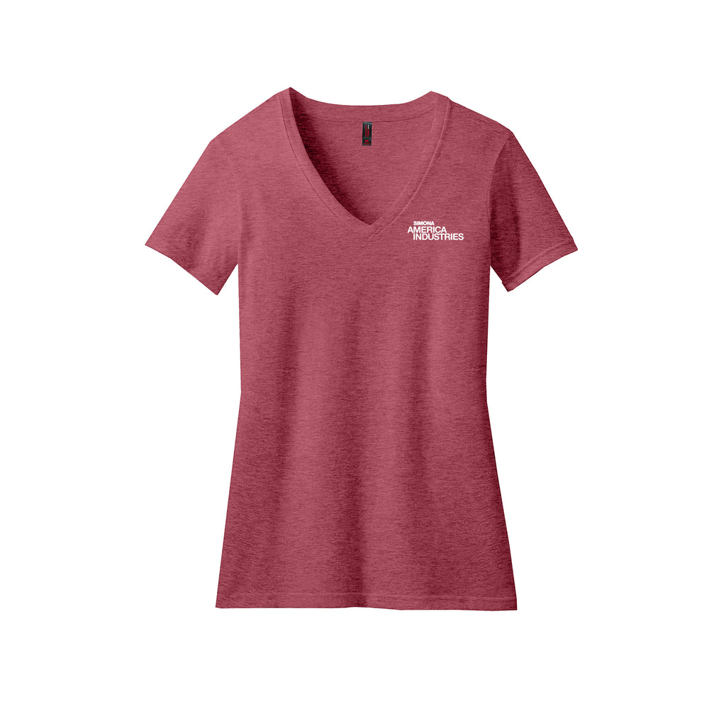 SIMONA America Industries - District® Women’s Perfect Blend® CVC V-Neck Tee