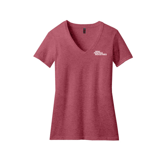 SIMONA America Industries - District® Women’s Perfect Blend® CVC V-Neck Tee