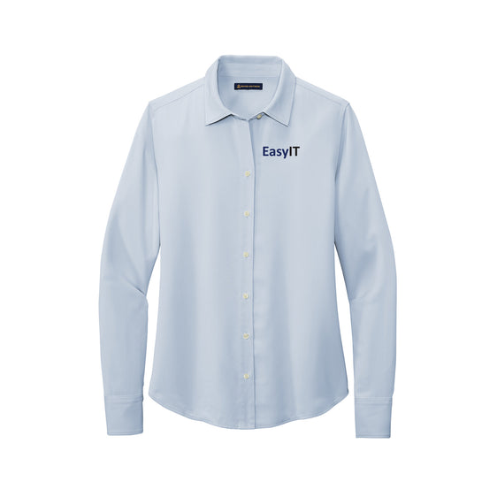Easy IT - Brooks Brothers® Women’s Full-Button Satin Blouse