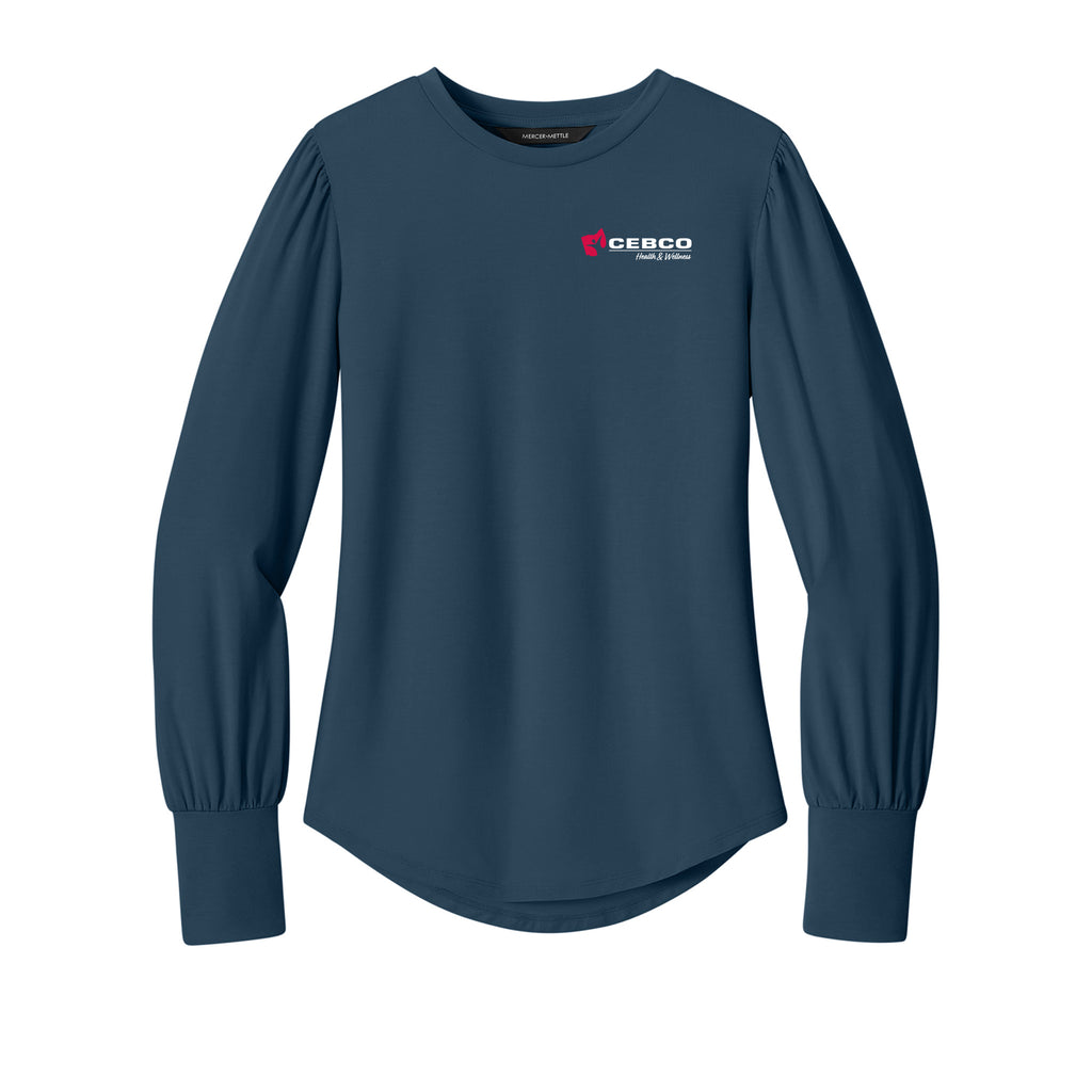 CEBCO - Mercer+Mettle® Women’s Stretch Jersey Long Sleeve Blouson Top