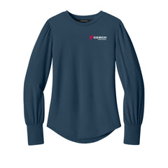 CEBCO - Mercer+Mettle® Women’s Stretch Jersey Long Sleeve Blouson Top