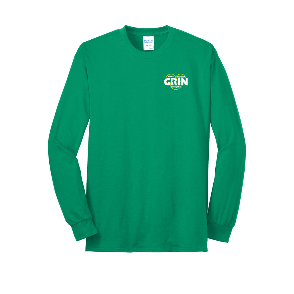 GRIN - Port & Company® Long Sleeve Core Blend Tee