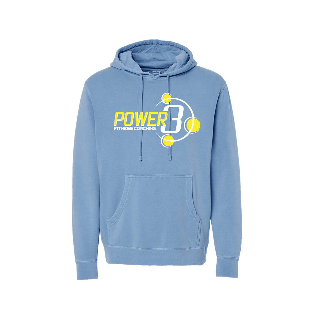 Power 3 - Independent Trading Co. - Midweight Pigment-Dyed Hooded Sweatshirt
