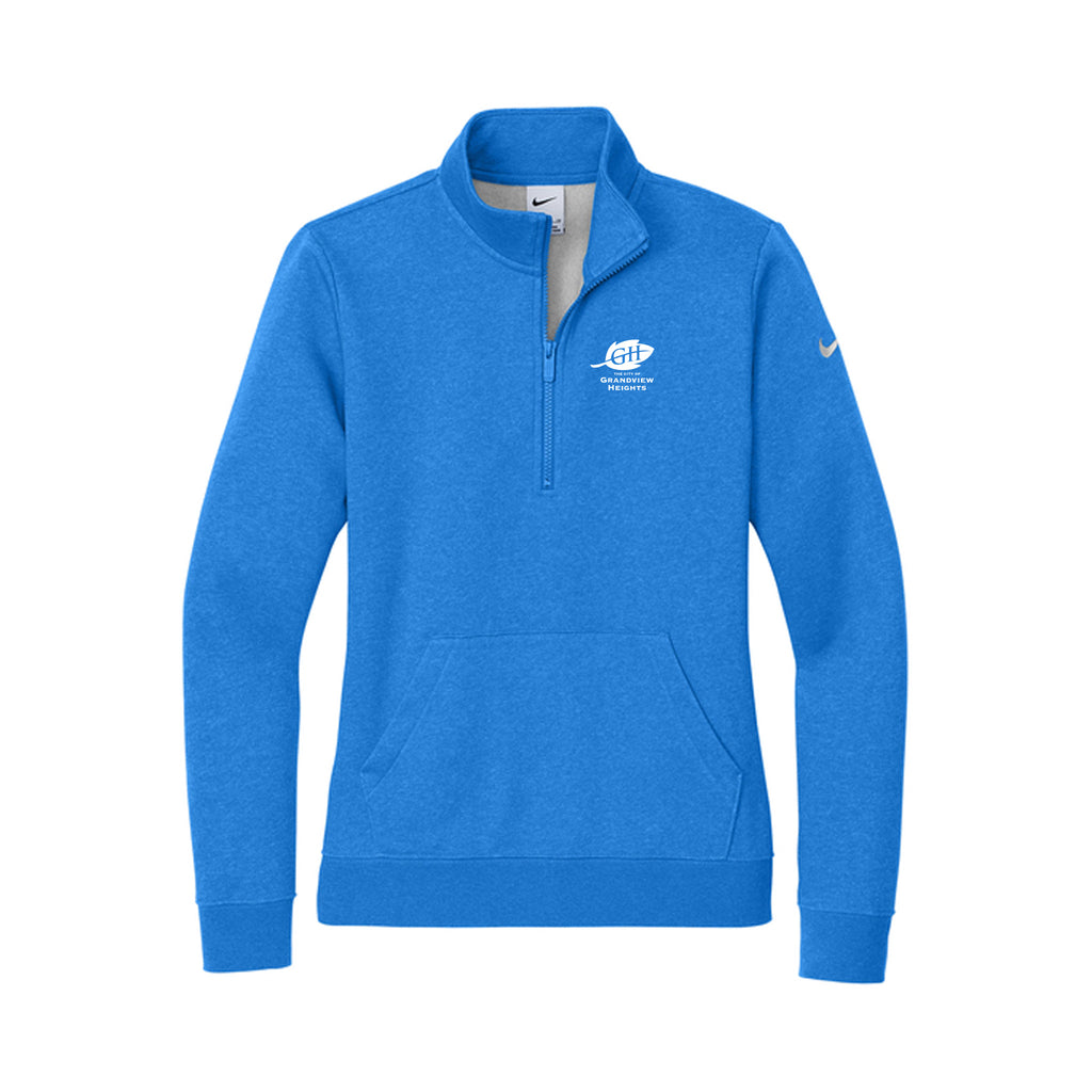 City of Grandview Heights - Nike Women's Club Fleece Sleeve Swoosh 1/2-Zip