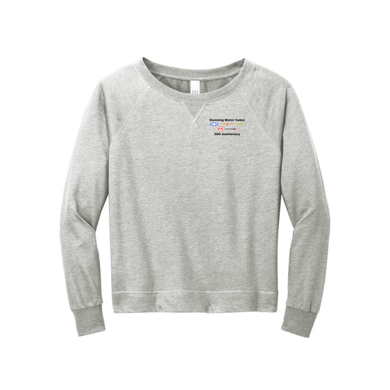 Dunning Motors - District® Women’s Featherweight French Terry™ Long Sleeve Crewneck