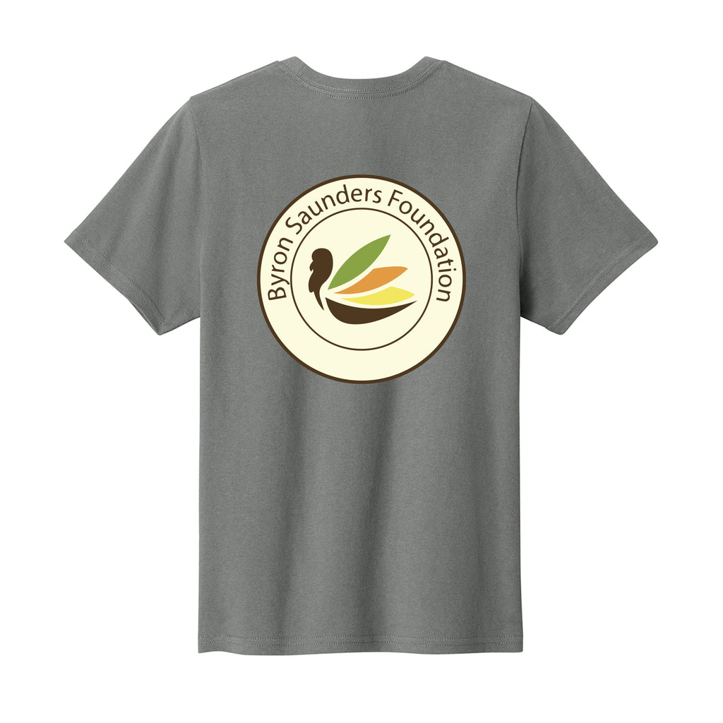 Byron Saunders Foundation - Port & Co™ Youth Easy Cotton Tee - FRONT & BACK LOGO