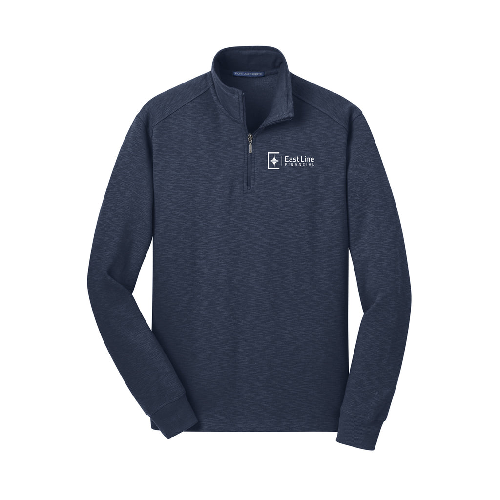 Eastline Financial - Port Authority® Slub Fleece 1/4-Zip Pullover