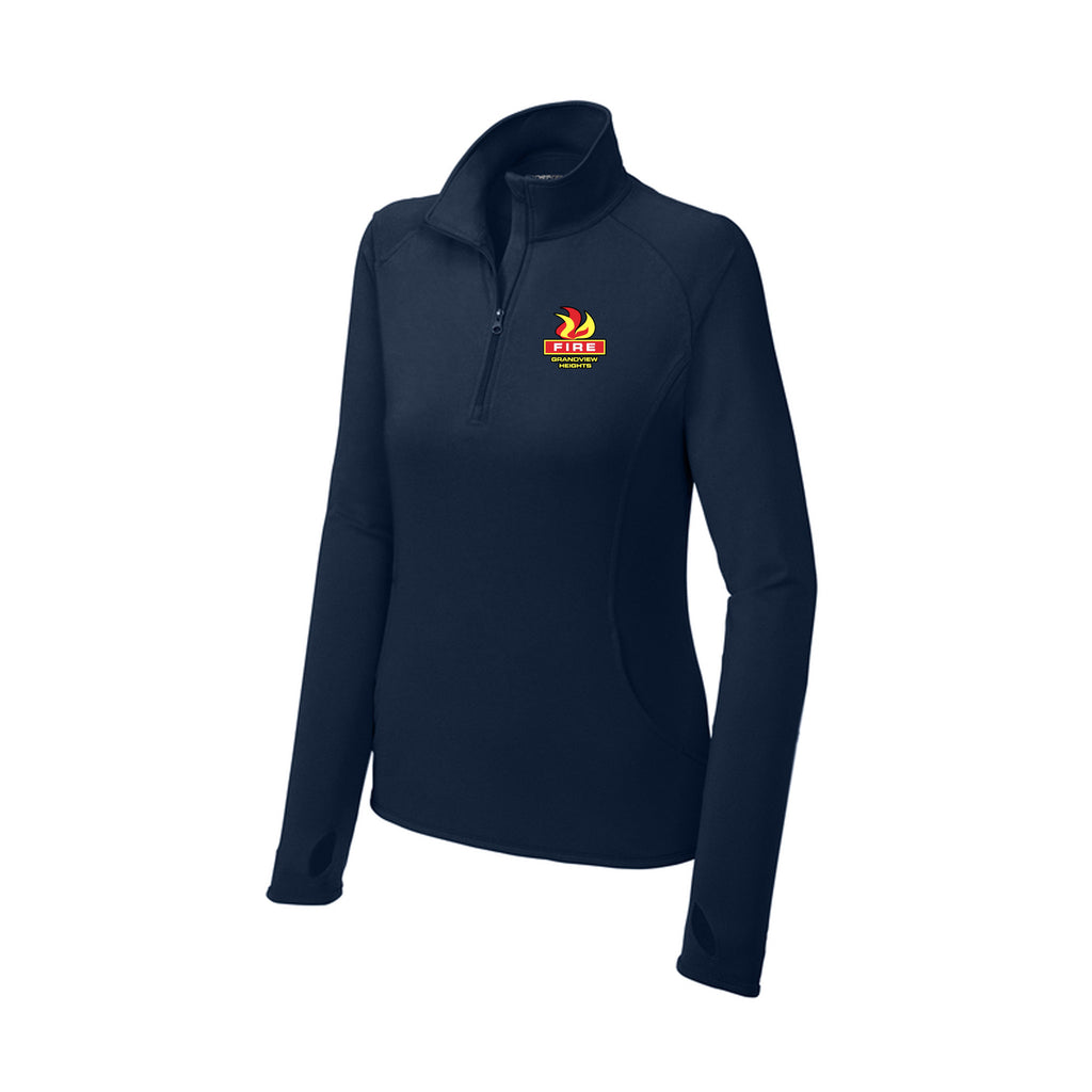 Grandview Heights Fire Dept. - Sport-Tek® Women's Sport-Wick® Stretch 1/4-Zip Pullover