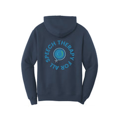 Speech Therapy For All - Port & Company® Core Fleece Pullover Hooded Sweatshirt With Backs