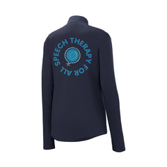Speech Therapy For All - Sport-Tek® Women's PosiCharge® Competitor™ 1/4-Zip Pullover With Backs